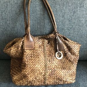 Elliot Lucca Woven Leather Handbag